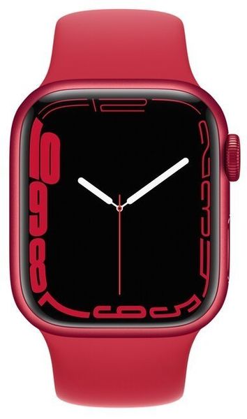 Умные часы Apple Watch Series 7 41mm Aluminium with Sport Band, красный (MKN23RU/A)
