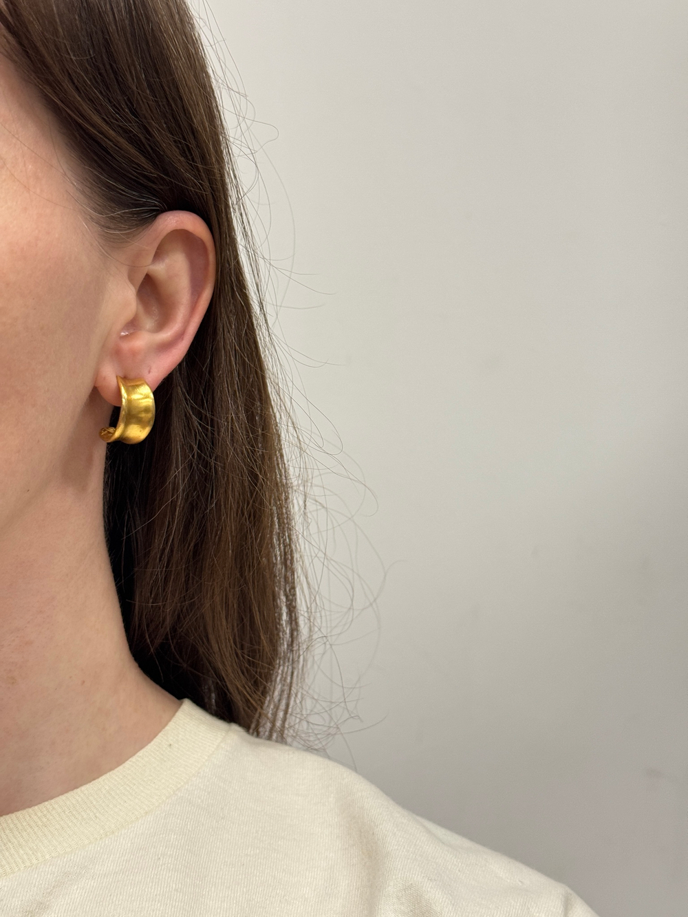 Серьги полукольца Anne Klein