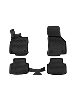 Коврики в салон для SKODA Octavia (III(A7), IIIp(A7), IV(A8)), 2013-2019, 2020-, 4 шт. (Повышенная устойчивость, повышенная износостойкость) FORMAT.3D.45.16.210K