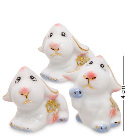 С 009 Фигурка «Три щенка» 2' роз. (GE)