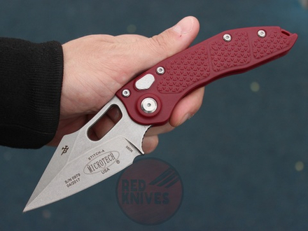 Нож Microtech Stitch RED Нейлон 169-10RDSW