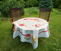 Скатерть 140x220 Blonder Home Gloria оливковая вид