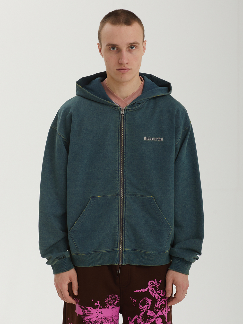 Мужская Толстовка Damaged Zip Up