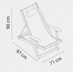 Кресло-шезлонг деревянное складное Tagliamento Mini