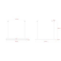 Светильник LED ЭРА Geometria SPO-116-B-40K-024 Block 24Вт 4000K 1900Лм IP40 1200х70х40 черный подвесной драйвер внутри | Декоративные светильники Geometria