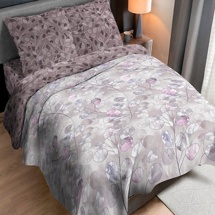 Комплект постельного белья "П37. ПЕРЛАМУТРОВЫЙ ЭВКАЛИПТ", перкаль, 100% хлопок.