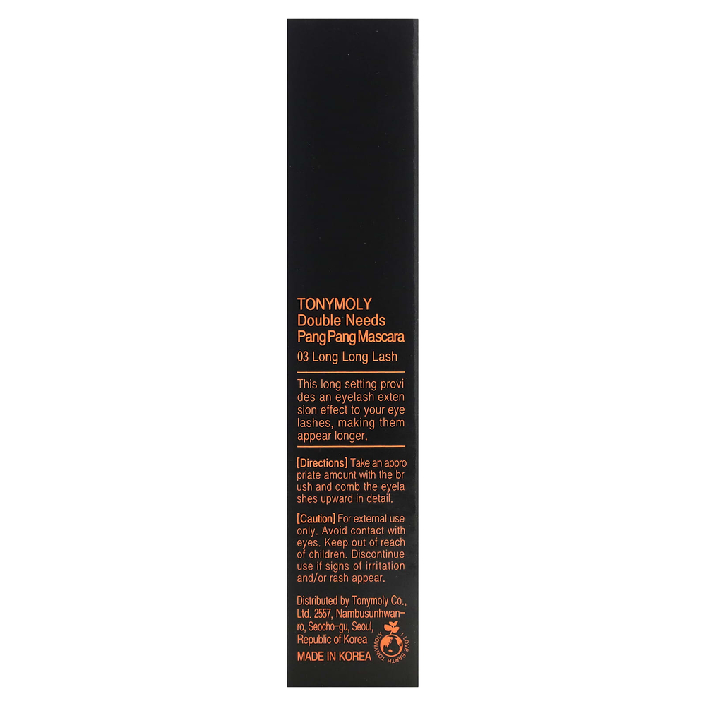 TonyMoly, Double Needs Pang Pang Mascara, 03 Long Long Lash, 12 г (0,42 унции)