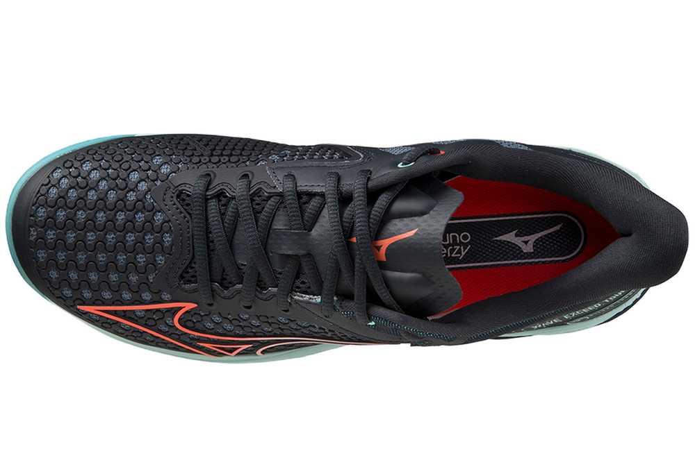 Теннисные кроссовки Mizuno Wave Exceed Tour 5 AC - collegiate blue/soleil/tanager turquoise