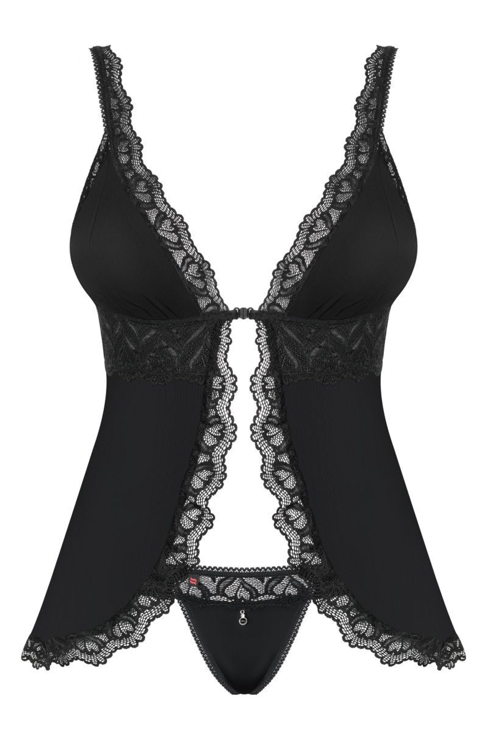 Эффектный короткий бэби-долл Arisha (Размер: S-M) (Цвет: черный)