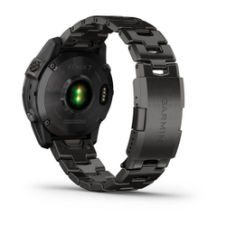 Умные часы Garmin Fenix 7 Sapphire Solar титановый угольно-серый DLC с угольно-серым титановым DLC браслетом