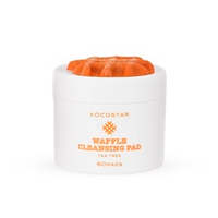 Очищающие диски для лица с экстрактом чайного дерева Kocostar Waffle Cleansing Pad 60шт