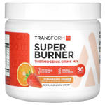 TransformHQ, Super Burner, термогенная смесь для приготовления напитков, со вкусом клубники и апельсина, 297 г (10,6 унции)