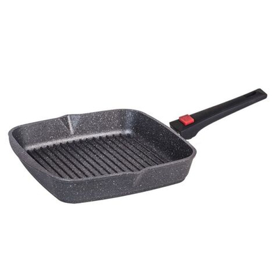 Сковорода-гриль алюминий, 28 см, антиприг, Мечта, Гранит, 068701, съем руч