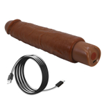 Коричневый реалистичный вибратор Soren - 25,2 см. (Цвет: коричневый)