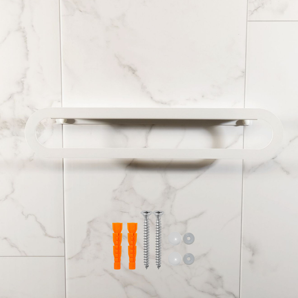 Держатель для полотенец MetaDec Oval 50см белый