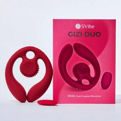 Стимулятор для пар SVibe Snail GIZI DUO бордовый