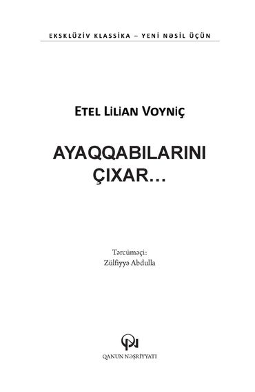 Ayaqqabılarını çıxar...