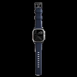 Ремешок Nomad Rugged Band для Apple Watch 42/44/45/49мм, Black/Atlantic Blue (NM01295785)