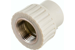 Муфта комбинированная PPR внутр. р. 25х3/4, серый, РТП (10936)