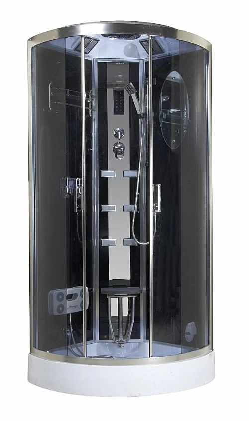 Душевая кабина Niagara Ultra NG-902-01 100х100 профиль хром/стекло тонированное