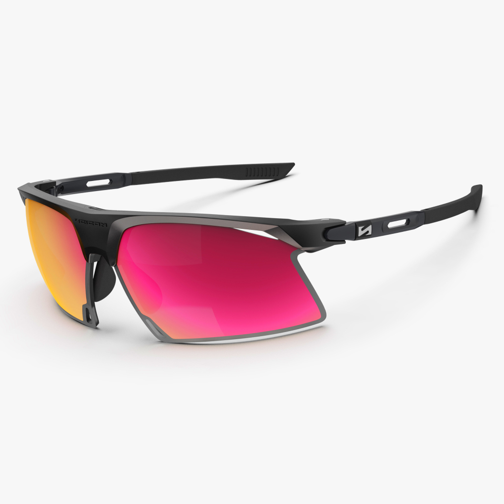 Спортивные очки c диоптриями Scicon Aerobeam Titanium Sunglasses Black Matt Multi Mirror Sunburst + Pink