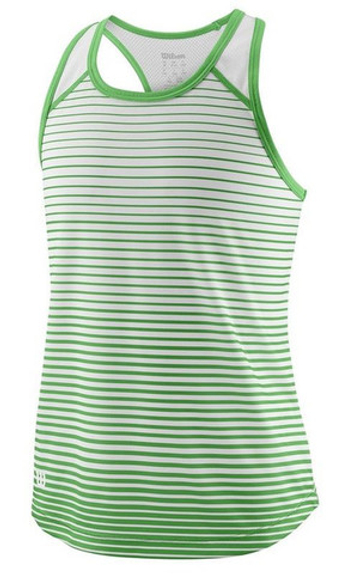 Футболка для девочки теннисная Wilson G Team Striped Tank - разноцветный