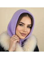 капор зимний и осенний капюшон- снуд вязаный ангора