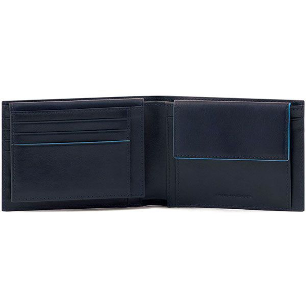 Кошелек мужской Piquadro Blue Square Revamp PU1392B2VR/BLU синий натуральная кожа