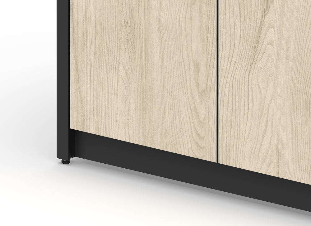 Шкаф напольный Lounge D-03, 90 см, дуб сонома/черный мрамор