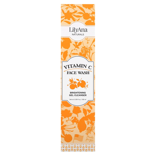 Lilyana Naturals, средство для умывания с витамином C, 195 мл (6,59 жидк. унции)