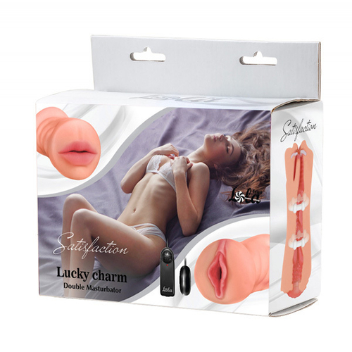 Двойной мастурбатор 16см с вибропулей Lola Games Satisfaction Lucky charm 2101-06lola