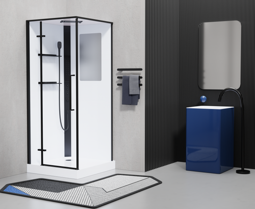 Душевая кабина Esbano ESKM90QDL 90x90x215 Квадратная цвет Белый