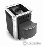 Печь для бани TMF Оса Inox антрацит нержавеющие вставки