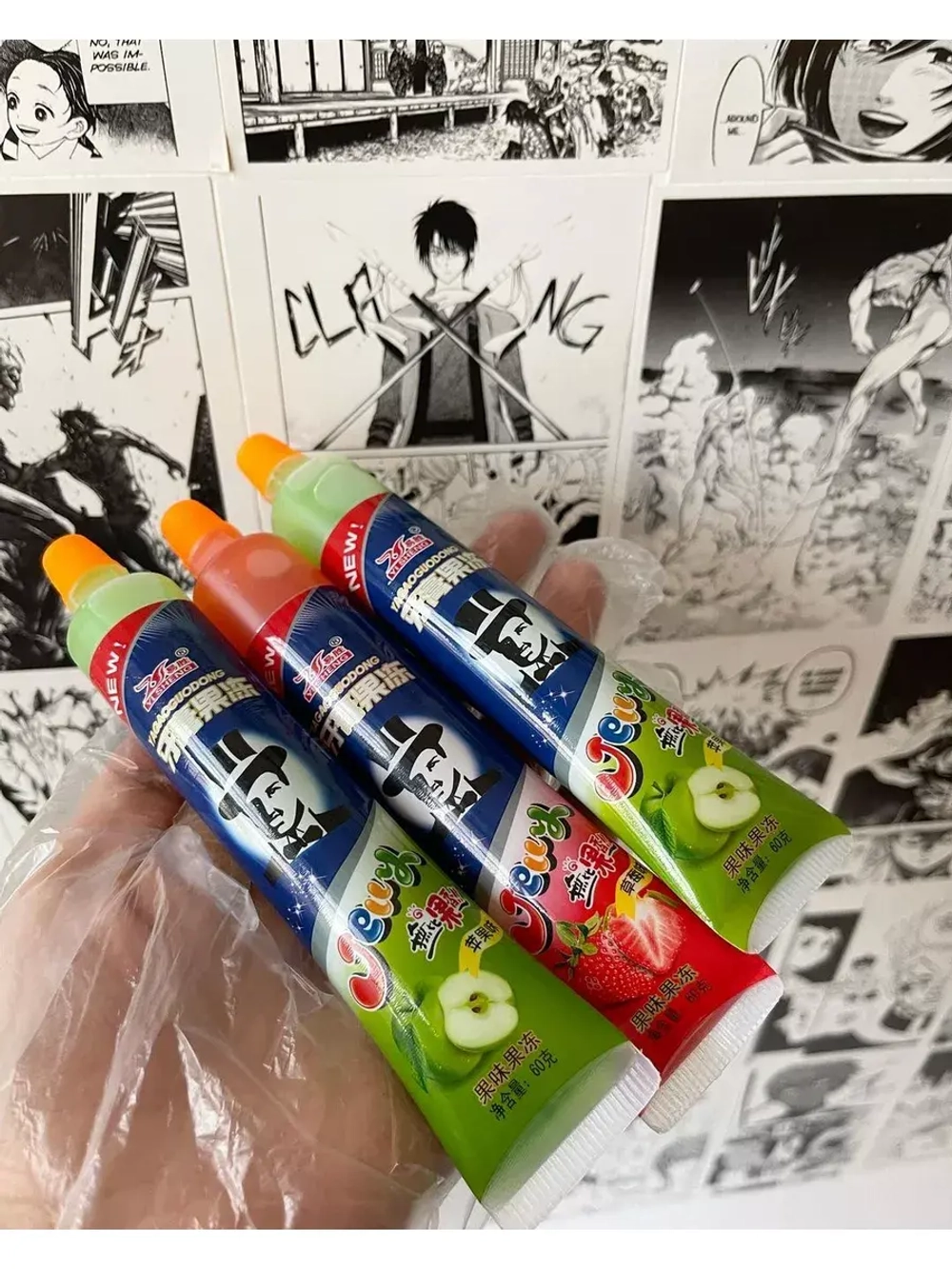 Фруктовое желе-сок в виде зубной пасты ассорти 12 шт