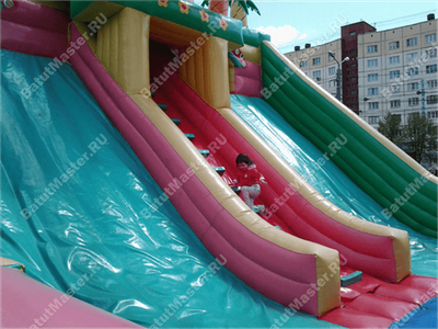 Коммерческий надувной батут "Сафари парк" 13*6*6 м