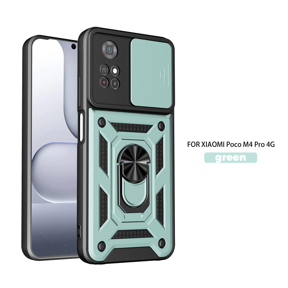 Чехол с кольцом Bumper Case для Xiaomi Poco M4 Pro 4G