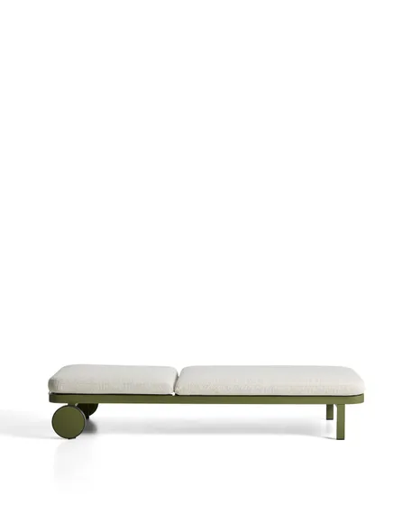 Шезлонг Kionia из зеленого алюминия