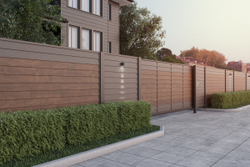 Модуль ограждения AQUASYSTEM Американский орех фактурный