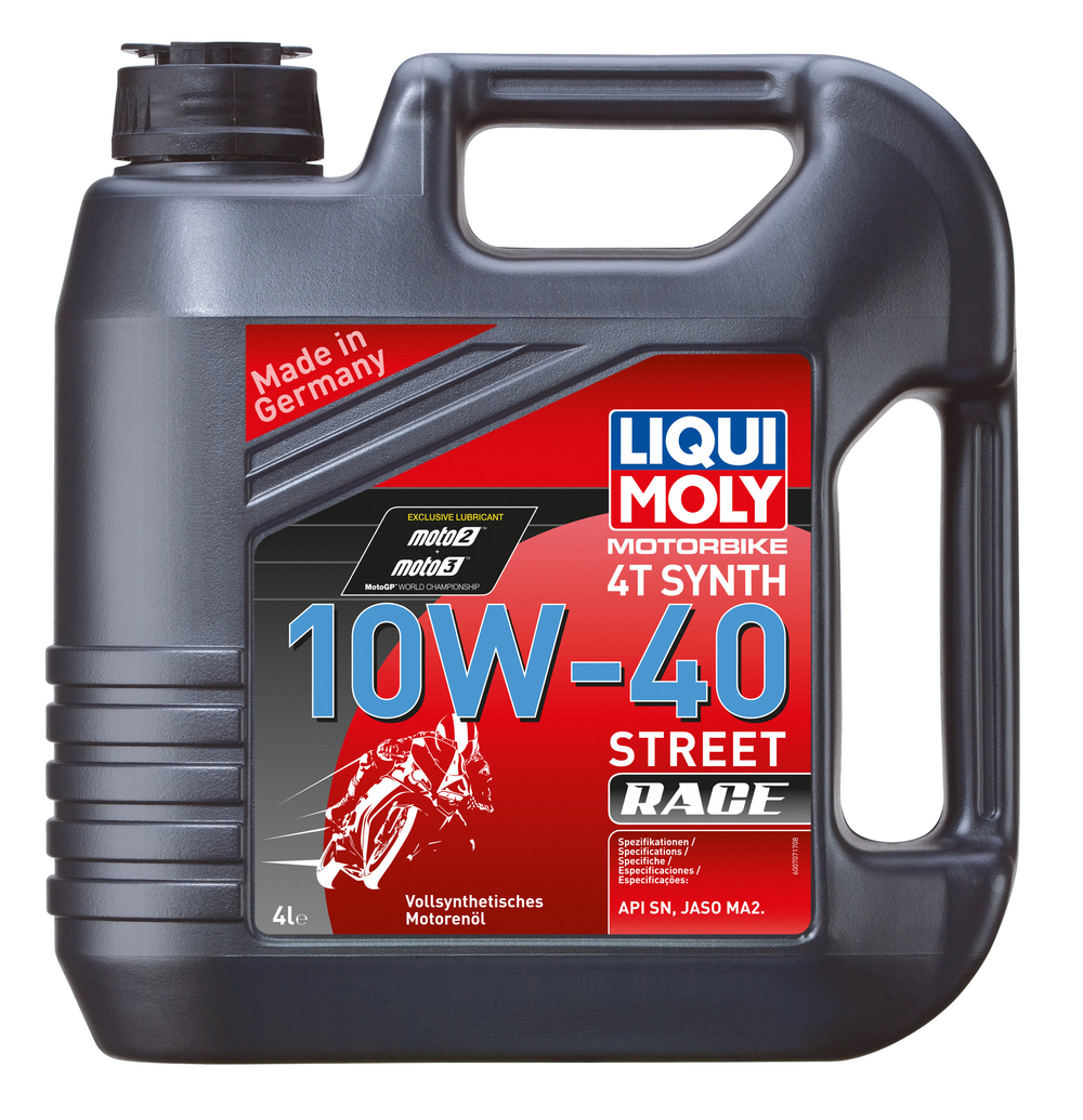 Масло 4т 10w40 HC-синт Liqui Moly Street Race 4 л.