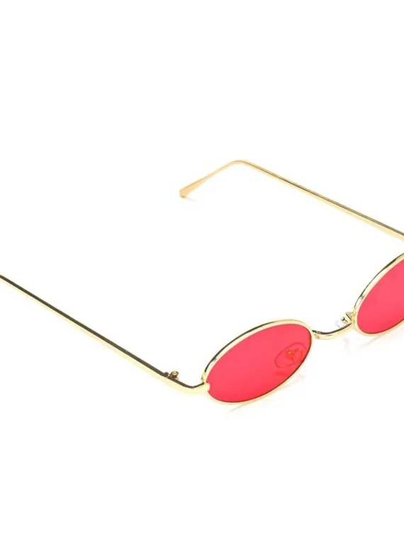 Очки солнцезащитные "OneSun", uv 400, 15.5 х 14.5 х 3 см, линза 3 х 5.5 см, красные