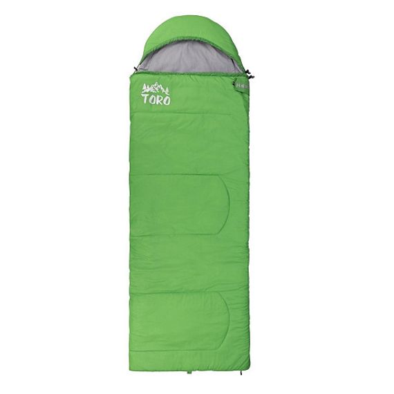 Спальный мешок TORO Wide 300L (220Х90, левый, стратекс, салатовый) (T-HS-SB-TW-300L) Helios