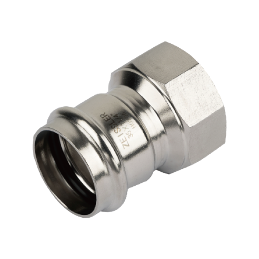 Пресс-фитинг из нержавеющей стали с внутренней резьбой 42mm*11/2 TIM ZTI.502.004208