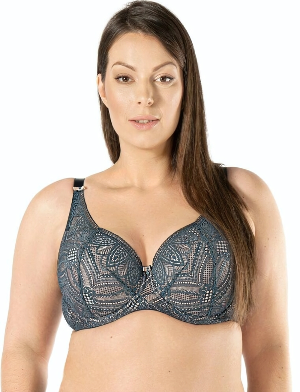 Бюстгальтер Daniela на косточках (Размер: 90E) (Цвет: грязно-синий)