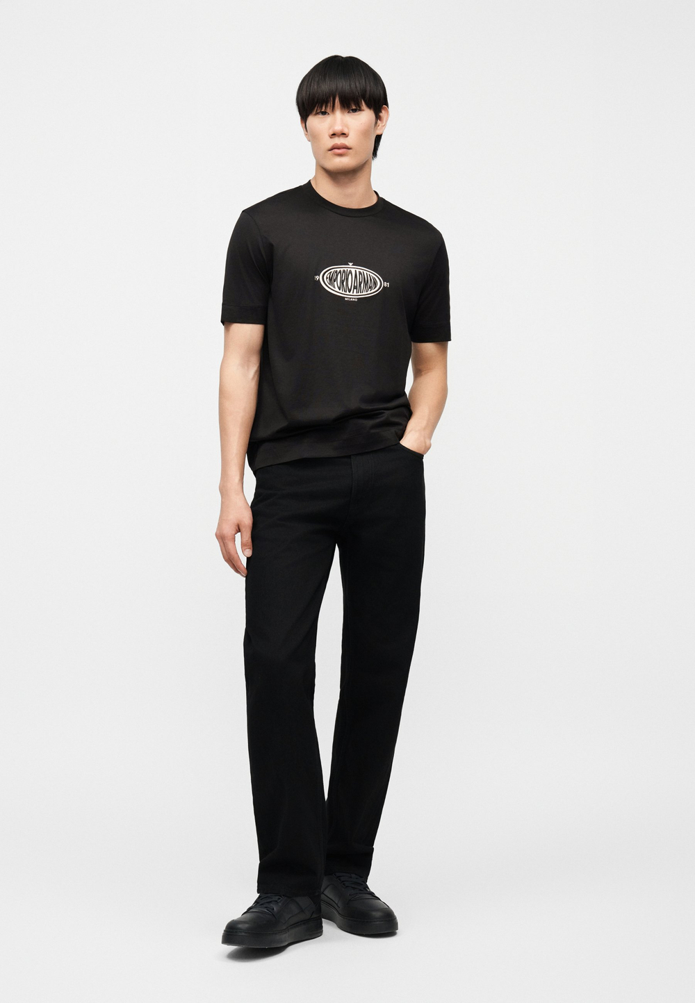 Emporio Armani Футболка с принтом - Чёрный