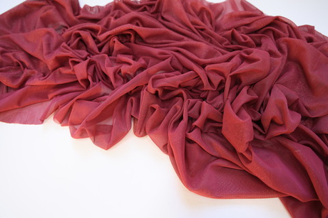 Сетка трикотаж металлик розовая