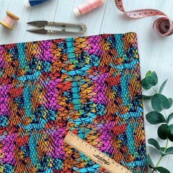 Ткань шелк Армани ядовитая чешуя змеи