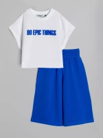 Костюм для девочки на лето с кюлотами