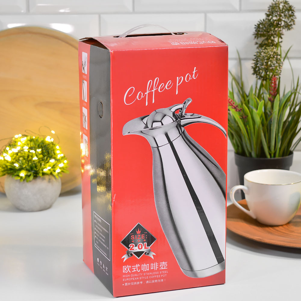 Термос-кувшин 2л нерж