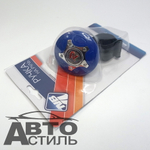Ручка (лентяйка) на руль синяя+хром "Nova Bright" 08960