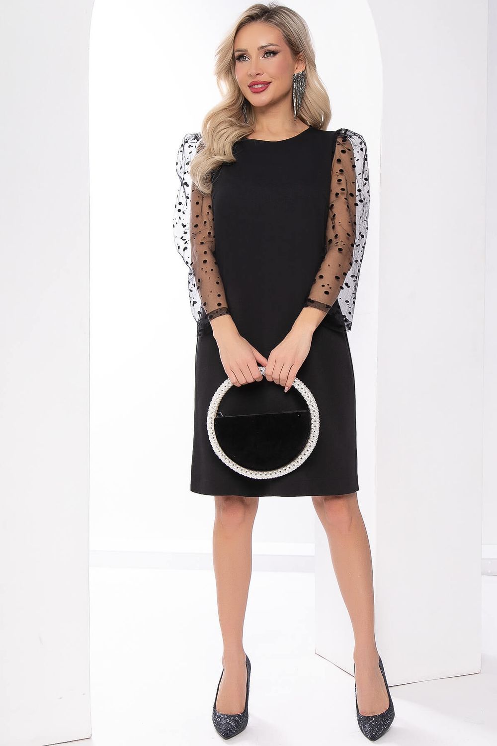 Платье "Тамила" (блэк) НЬЮ П8102 LT Collection